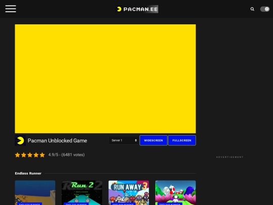 HTML/HTML5/OnlineGames/pacman screenshot