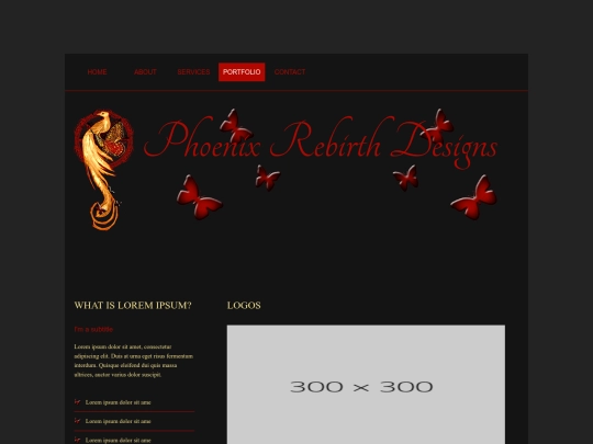 PortfolioTemplate screenshot