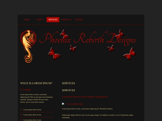 services screenshot