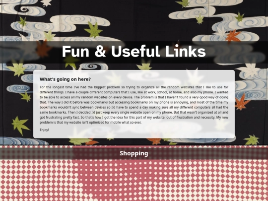 links screenshot