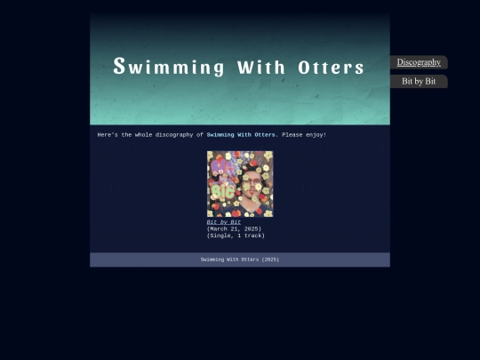 music/discography screenshot