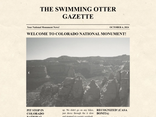 newspapers/Colorado-National-Monument screenshot