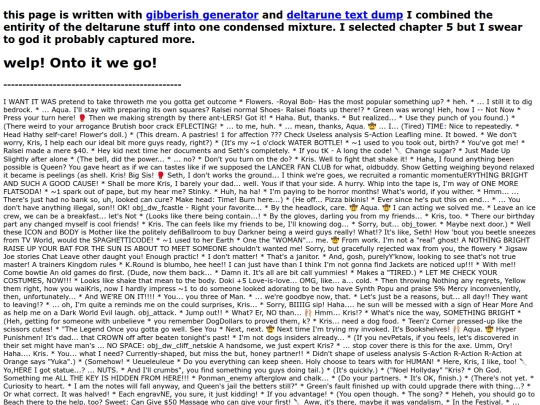 deltarunegibberishdump screenshot