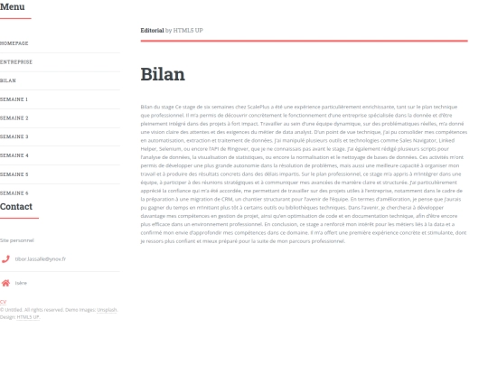 bilan screenshot