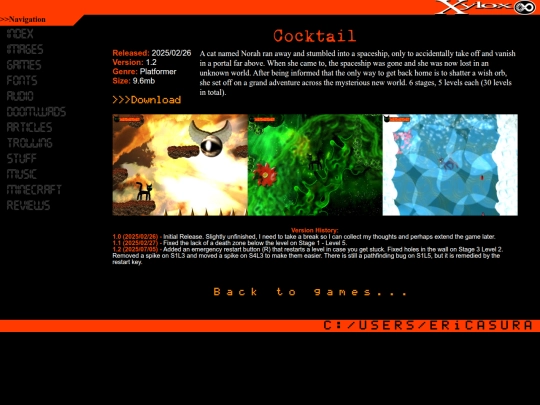 games/cocktail screenshot