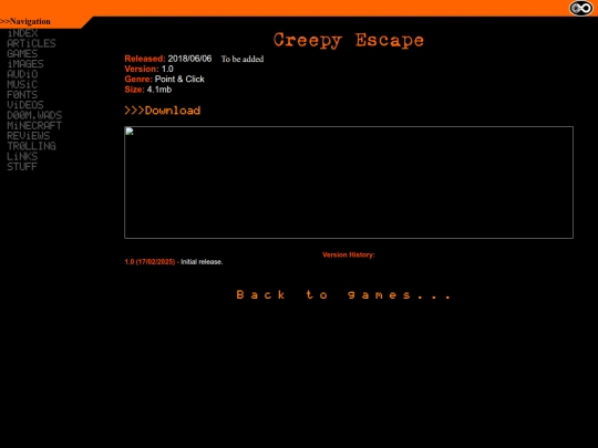 games/creepyescape screenshot