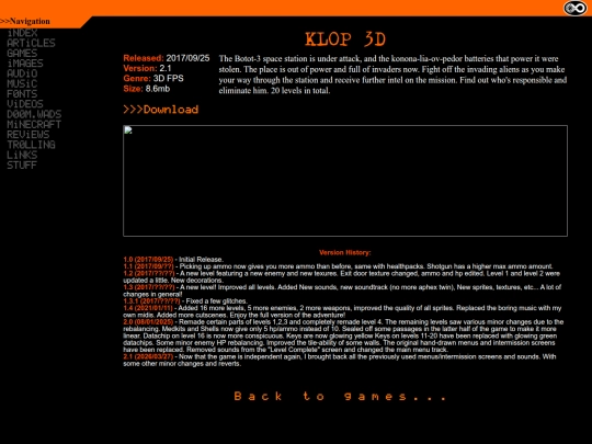 games/klop3d screenshot