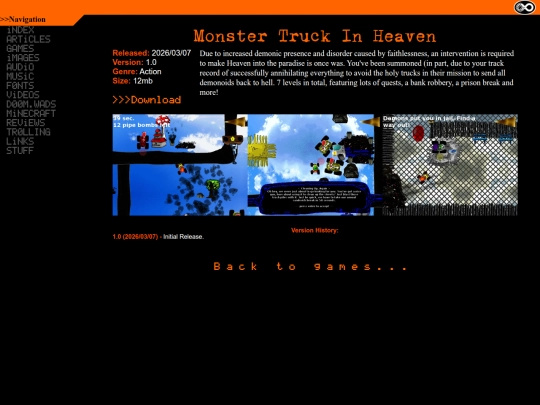 games/monsterTruckInHeaven screenshot