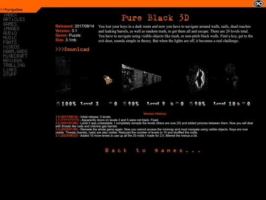 games/pureblack3d screenshot