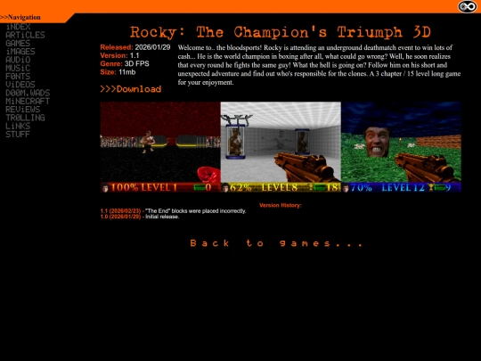 games/rocky3d screenshot