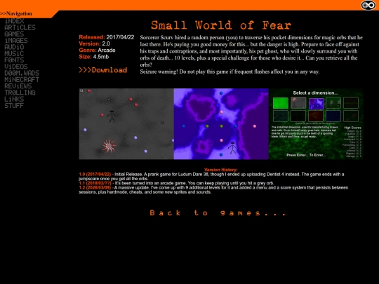 games/smallworldoffear screenshot