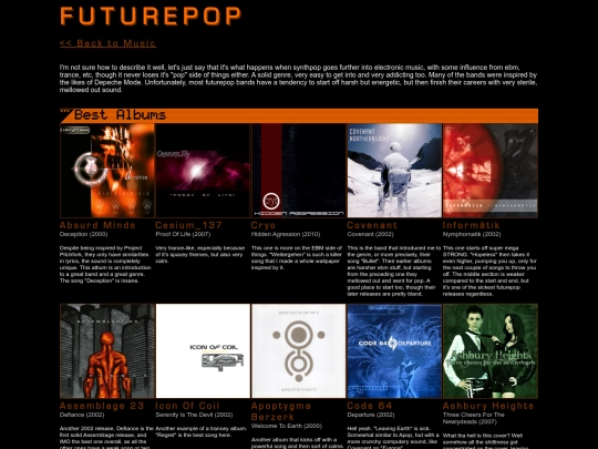 music/futurepop screenshot