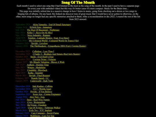 music/monthly screenshot