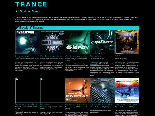 music/trance screenshot