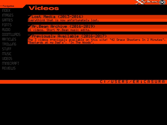 videos screenshot