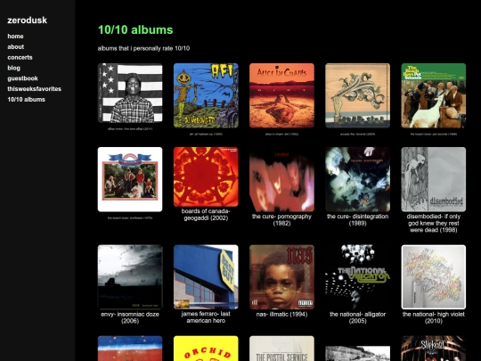 1010albums screenshot