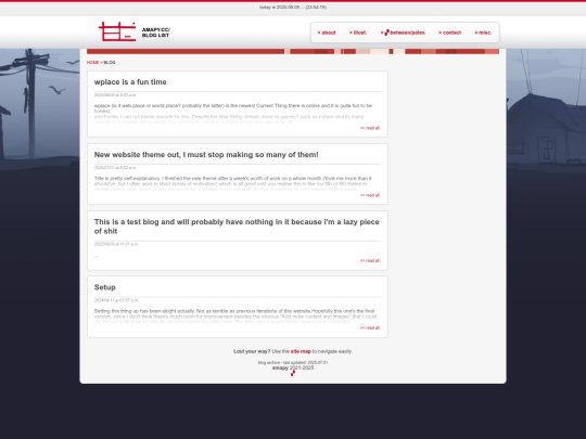 blog screenshot
