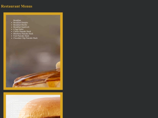 RestaurantMenu screenshot