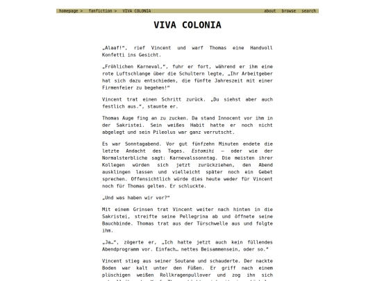 fanfiction/Conclave/VIVA_COLONIA screenshot