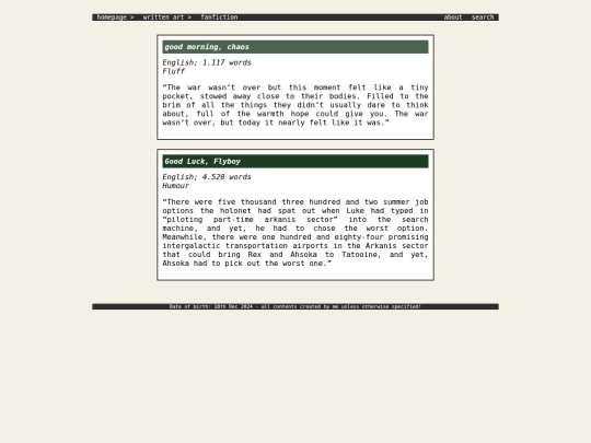 fanfiction/StarWars screenshot