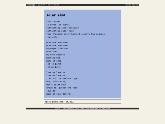 poetry/poems/solar_mind screenshot