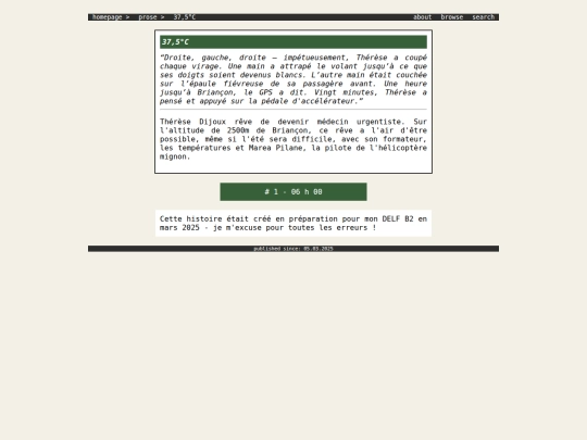 prose/37degres screenshot