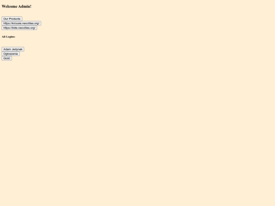 logins/admin screenshot