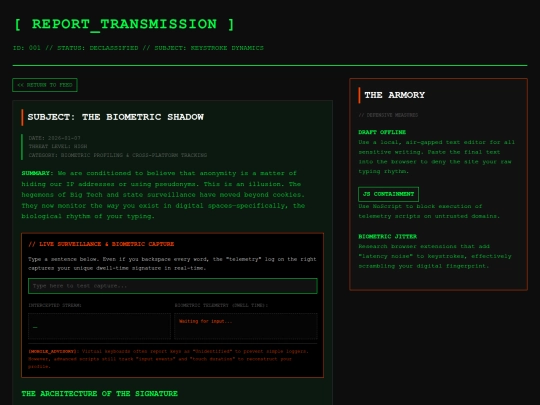 reports/report-001 screenshot