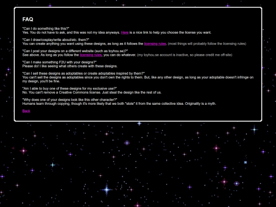 f2u/faq screenshot