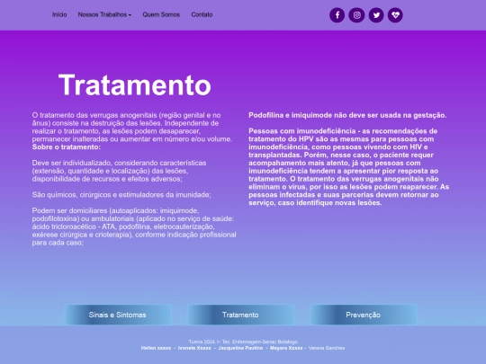 HPV/Tratamento screenshot