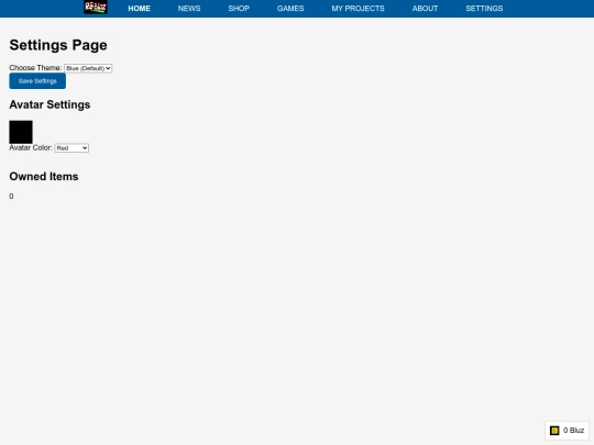 settings screenshot