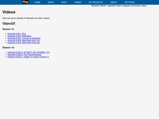 videos screenshot