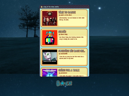 music/sotw screenshot