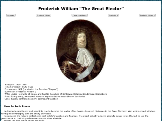 FrederickWilliam screenshot