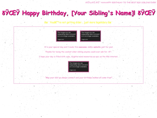 birthday/test screenshot