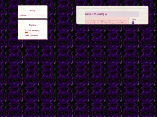 diary screenshot