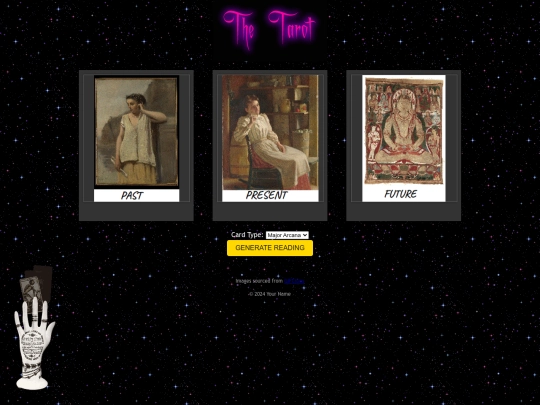 tarot screenshot