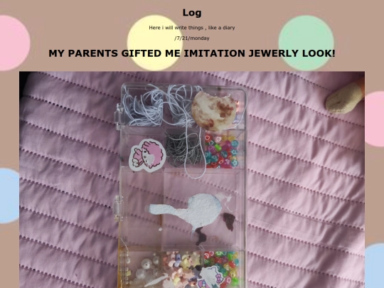 log screenshot