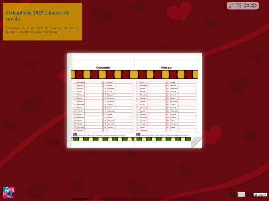 Calendario 2025 Lineare screenshot