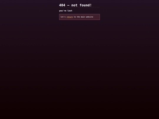 not_found screenshot