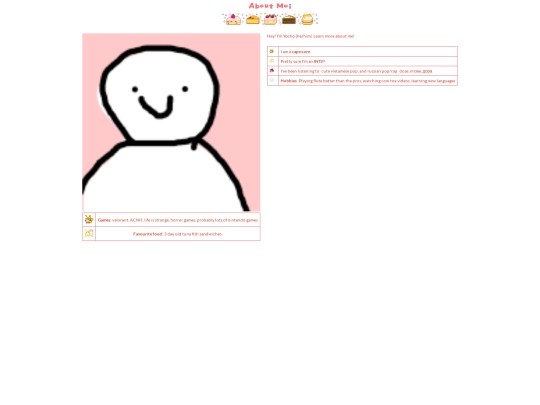 pages/aboutme screenshot