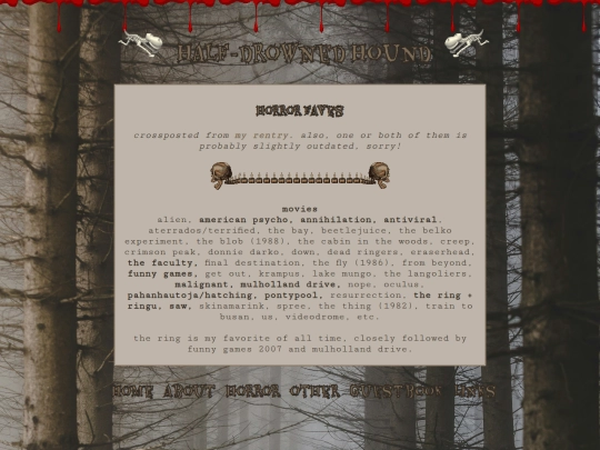 horror/favs screenshot