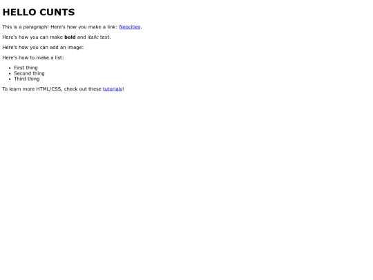 index screenshot