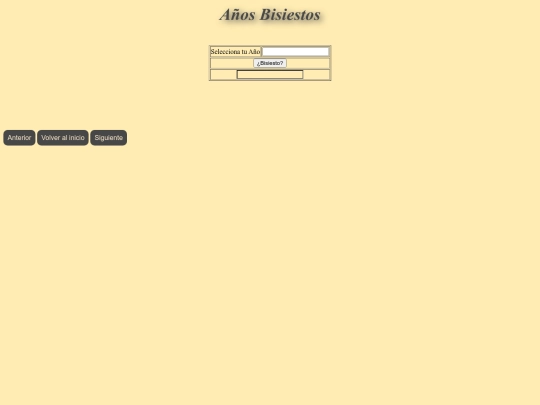bisiestos screenshot