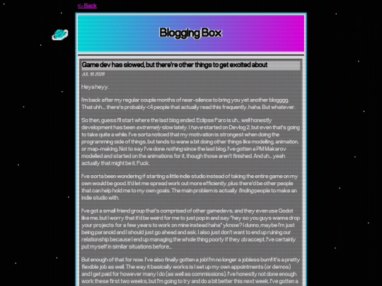 blog screenshot