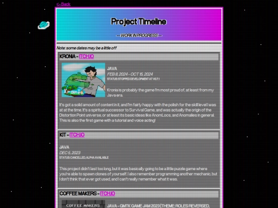 projecthistory-old screenshot