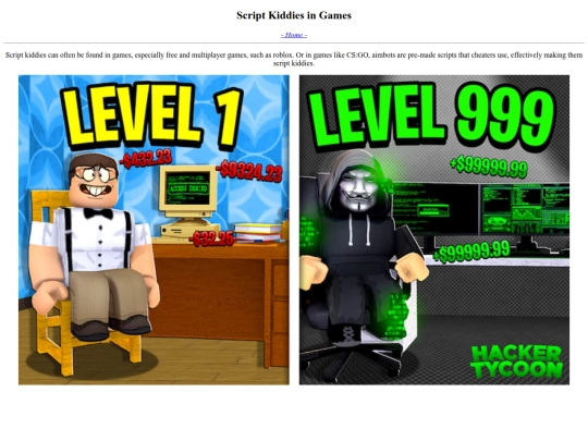 school_projects/computer_security/game-kiddies screenshot