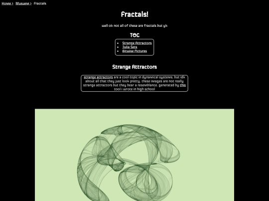 musuem/art/fractals screenshot