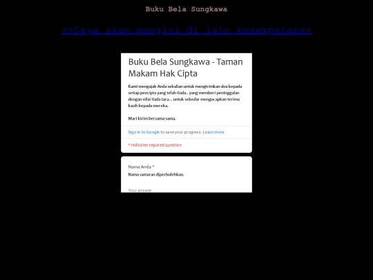 Peninggalan/BukuBelaSungkawa screenshot
