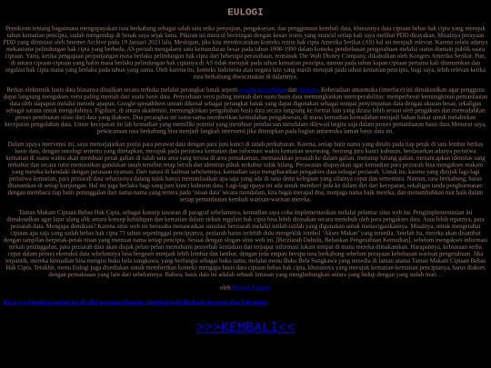 Peninggalan/Eulogi screenshot